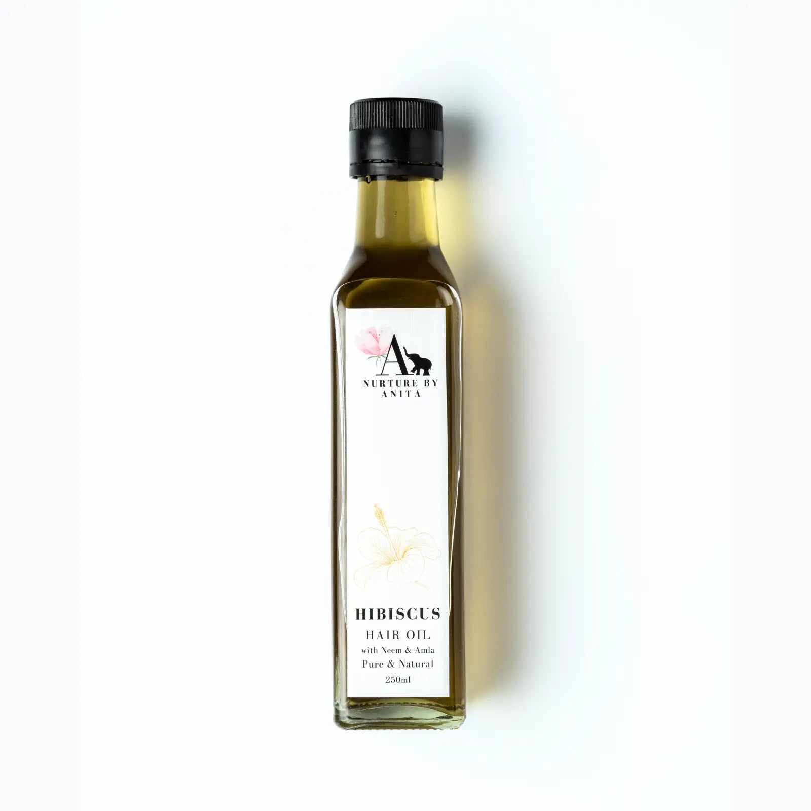 Nurture by Anita - Hibiscus Hair Oil 250ml Glass bottle