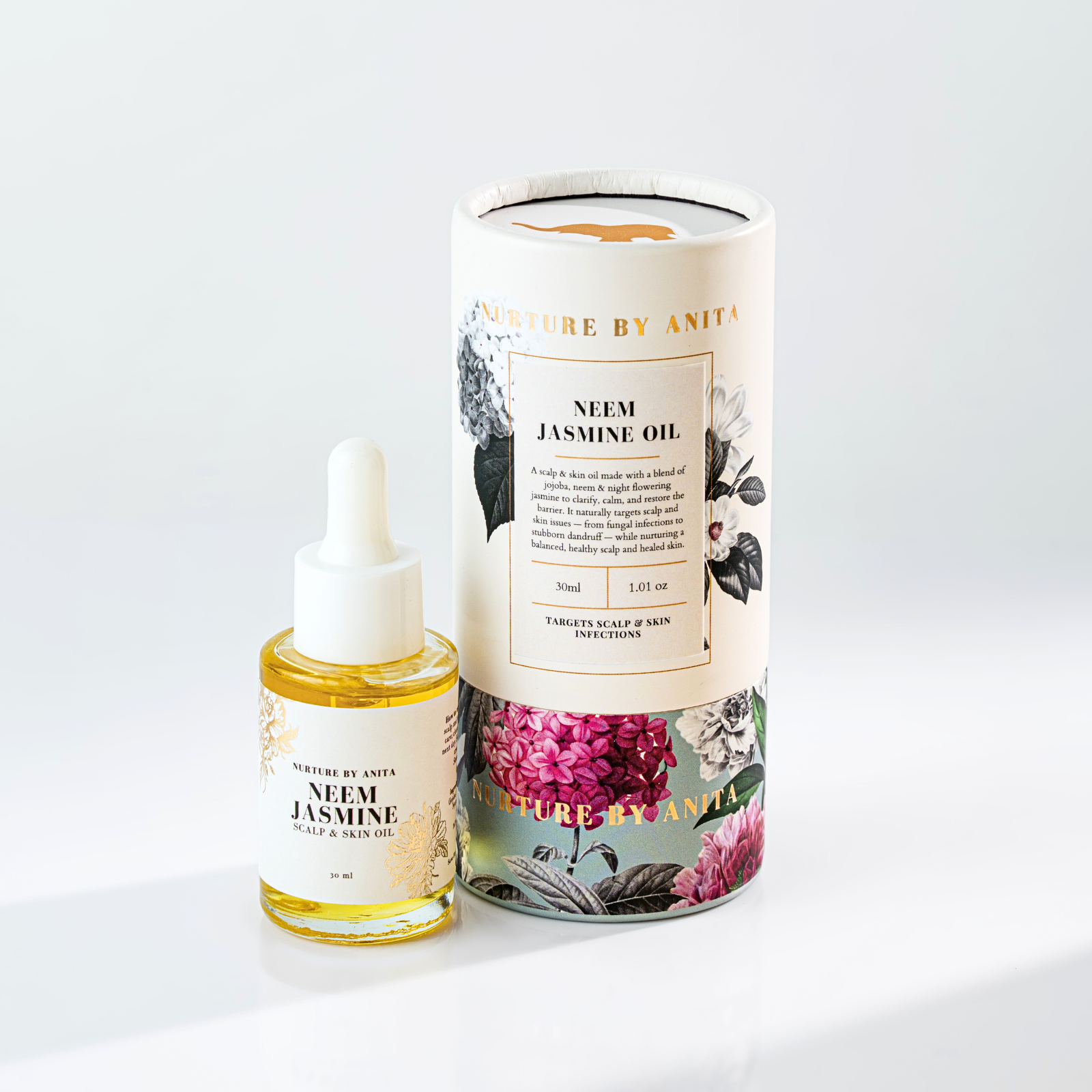Neem Jasmine Oil 30ml with Outer tube packaging