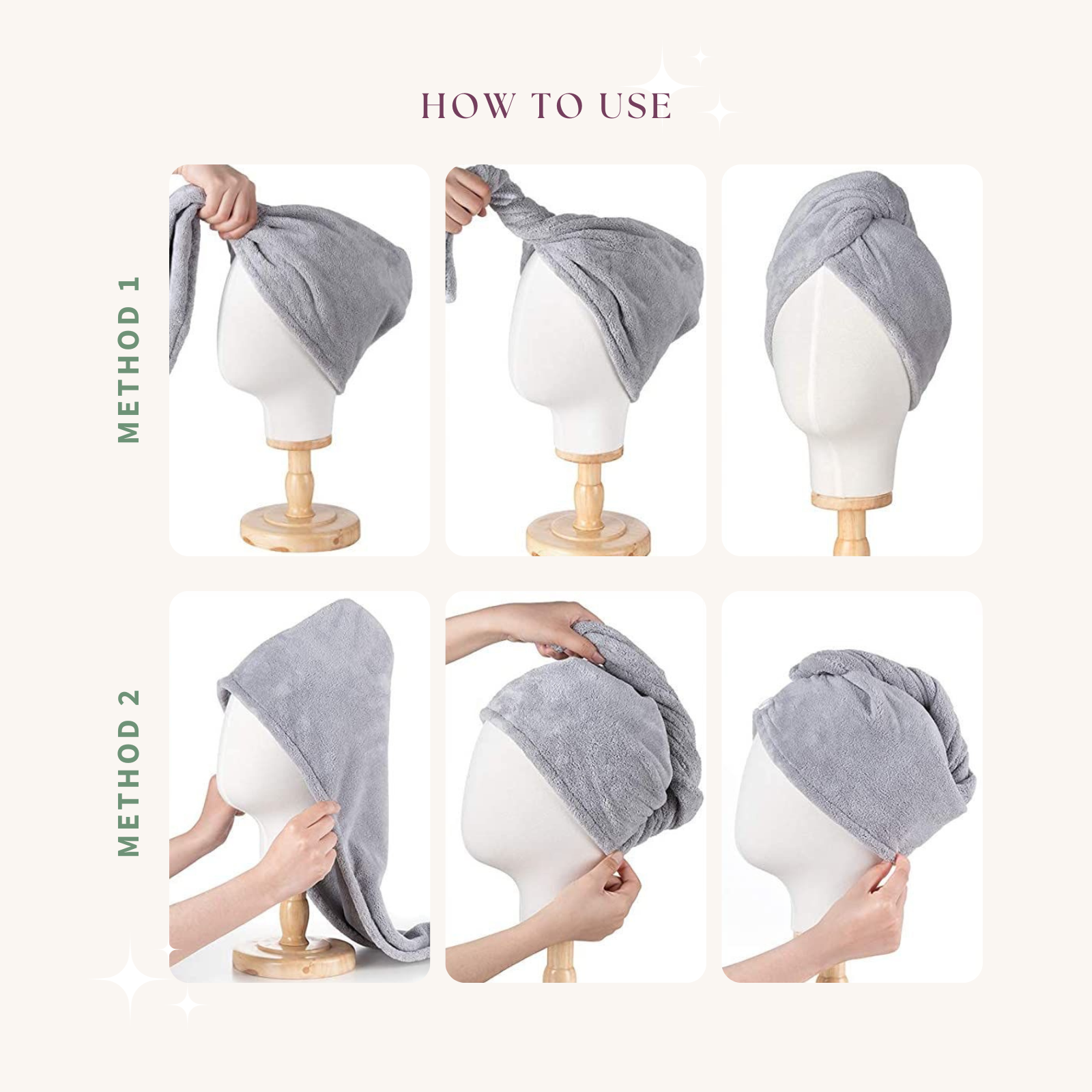Microfibre Hair Towel