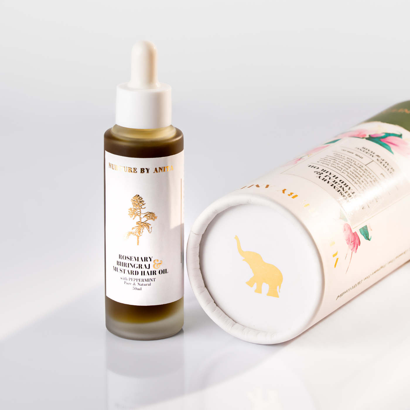 Rosemary Bhringraj & Mustard Hair Oil - NURTURE BY ANITA - Hair Growth Oil