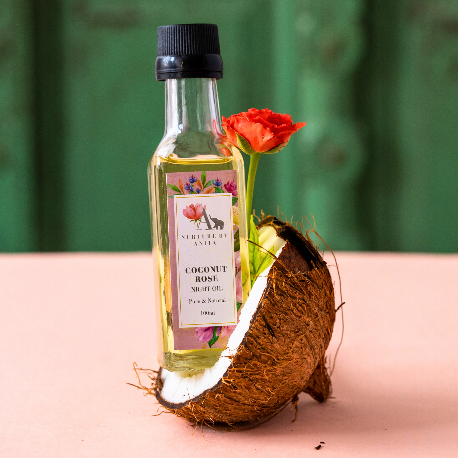 Coconut Rose Night Oil For Dry Skin Stretch Marks