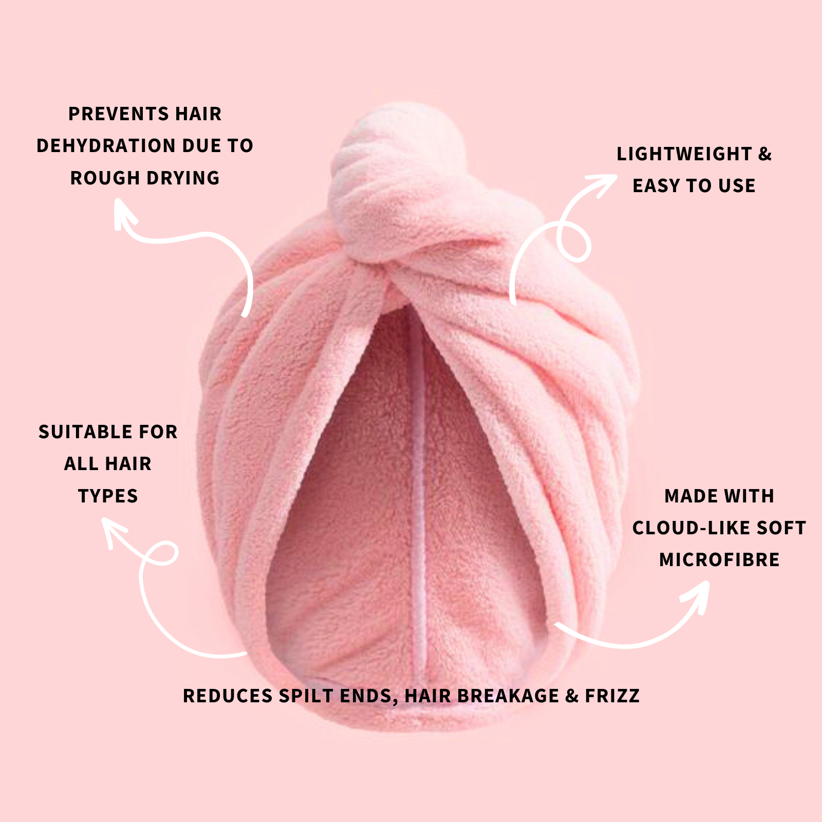 Microfibre Hair-Wrap Towel