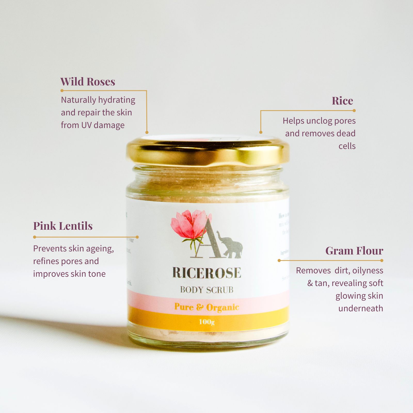 Rice Rose Body Scrub